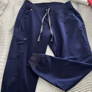 Navy blue figs scrub pants